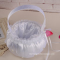 Lace decoration white pure bridal accessories wedding flower girl basket